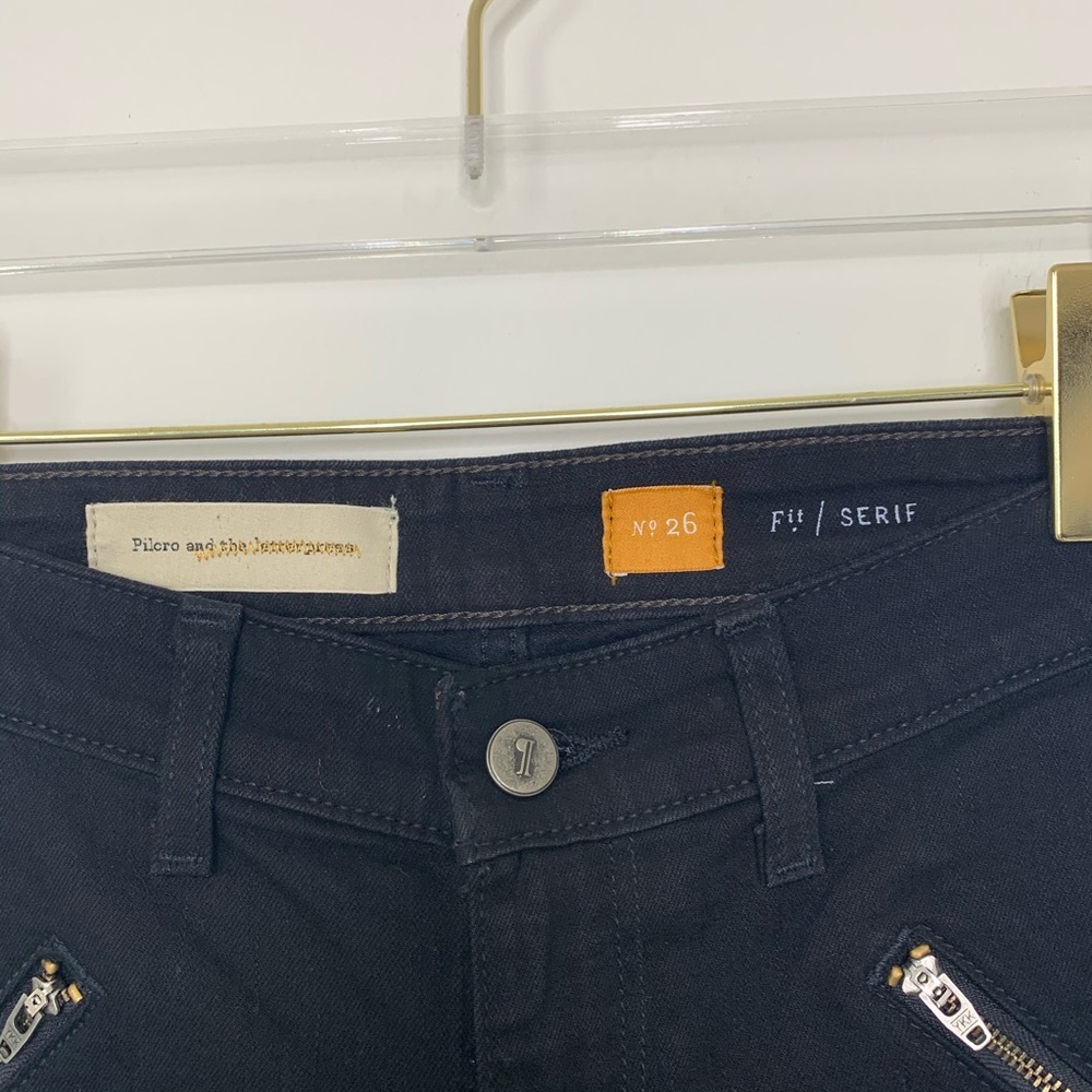 Anthropologie Pilcro Serif Ankle Zipper Jeans - Picture 4 of 6